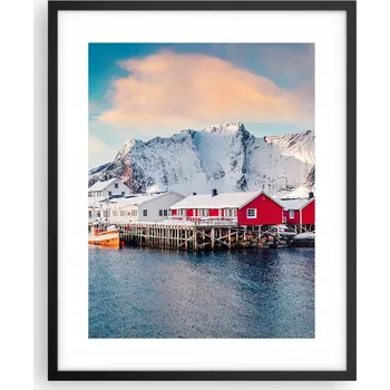 Obraz Obraz plakát na zeď v černém rámu 40x50 krajina plakáty do obývacího pokoje