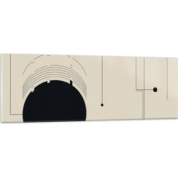 Obraz Obraz na skle do obýváku ložnice 90x30 geometrický obrazy na zeď sklo