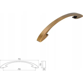 Nábytková úchytka SIRO 2502-189ZN79 stará mosaz kartáčovaná