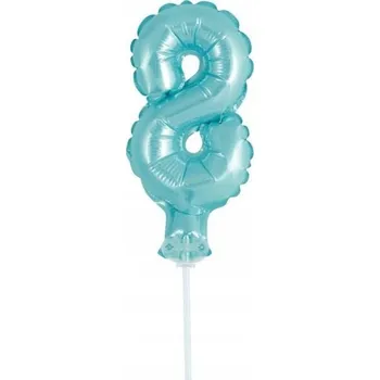 Balónek Fóliový balónek Godan číslice 8, 13 cm, modrý