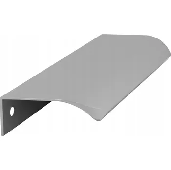Nábytkové kování NÁBYTKOVÁ ÚCHYTKA STŘÍBRNÁ MATNÁ, ALU HRANOVÁ PŘÍLOŽNÁ 256mm, LOFT