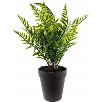 umělá květina KAPRADÍ V KVĚTINÁČI UMĚLÁ ROSTLINA KVĚTINA 32 CM