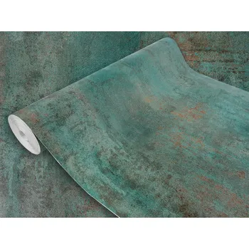 Tapeta Dekorativní fólie na nábytek a skříňky, struktura beton měď oxidovaná, 45x25 cm