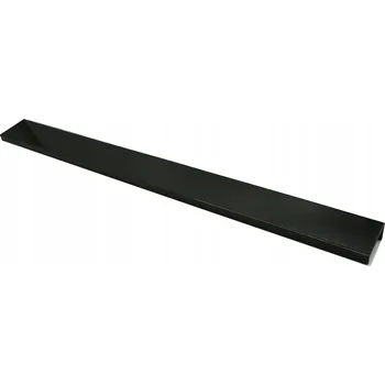 Nábytkové kování Nábytková úchytka hranová černá matná 50 x 4 x 1,8 cm