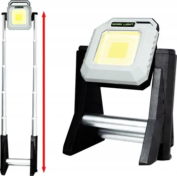 Platinium AKU LED teleskopický reflektor s powerbankou YH-11COB bílá