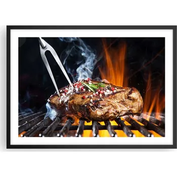 Obraz Plakát v černém rámu, obývací pokoj, ložnice 70x50, gastronomie, moderní obraz