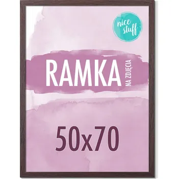 Obraz RÁMEČEK 50x70 B2 RÁMEČEK NA FOTKU 50x70 Rámy na fotky puzzle hnědý MDF