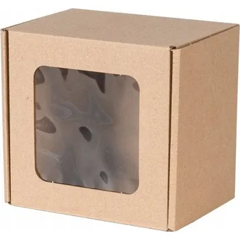 Jednorázové nádobí Kartonová krabice tvarovaná 13 cm x 13 cm x 10 cm, 418 g/m2, 1 ks