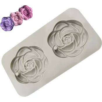 Mýdlo Silikonová formička na mýdlo RŮŽE RŮŽIČKA 2 ks