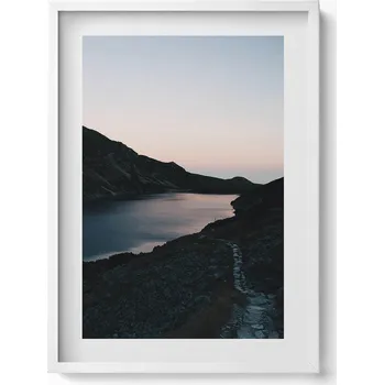 Obraz Dekorativní obraz v rámu na zeď do obýváku Jezero a Tatry hory 50x70 cm