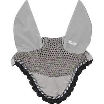 Koňská maska proti hmyzu Čabraka Derby, Full, stříbrná/multicolor/tm.modrá