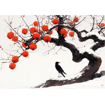 Plakát Plakát Vrána u Stromu bez rámu 42 x 29,7 cm