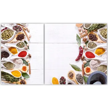 Kuchyňské prkénko Skleněná Ochranná Deska a Krájecí Prkénko | Indukce, Sporák ds-0428