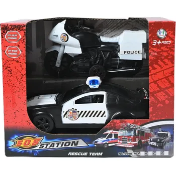 autíčko POLICEJNÍ VOZIDLA MOTORKA AUTO POLICEJNÍ AUTO HRAČKY POLICISTY