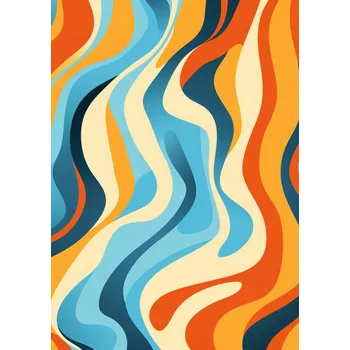 Plakát Plakát Tančící Vlny bez rámu 67,5 x 95 cm