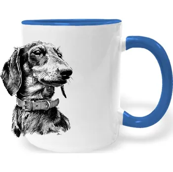 Hrnek - jezevčík Barva: Modrá