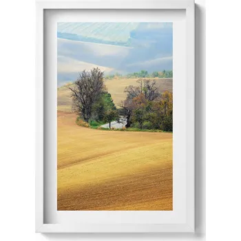 Obraz Ozdobný nástěnný obraz v rámu do obýváku Morava venkovská krajina 40x60 cm