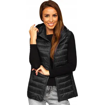 Dámská vesta Dámský VESTA top s rukávy, černý 23039 DENLEY_S