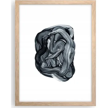 Obraz Obraz plakát v rámu světlý dub do obýváku 30x40 abstrakce plakáty na zeď