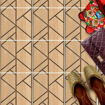 Obraz Samolepky na podlahové dlaždice 20x20 cm dřevěný vzor elegance