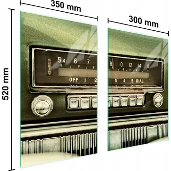 Kuchyňské prkénko Krájecí deska TMK ArtDeko sklo 2 ks
