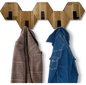 Věšák Šatní ramínko dřevěný FLEXISTYLE dub