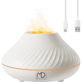 Zvlhčovač vzduchu Difuzér esenciálních olejů aromaterapie zvlhčovač vzduchu lampa oheň