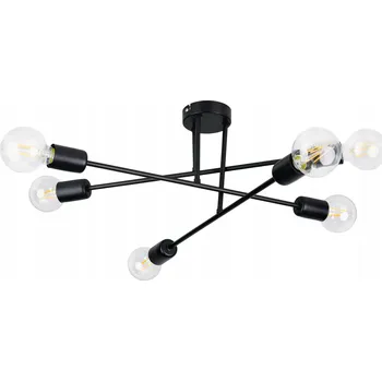 Závěsné svítidlo LED-ONE Loft jednoduché pro žárovky E27, 6 světelných bodů E27