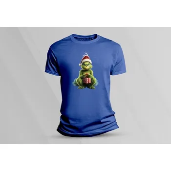 Chlapecké tričko Dětské bavlněné tričko Grinch 3. Královsky modrá velikost L