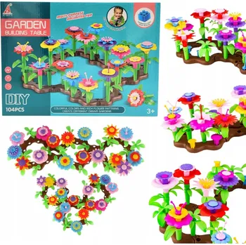 ostatní stavebnice STAVEBNICE ZAHRADA STAVEBNICE KVĚTINY velká sada 104 dílů KREATIVNÍ