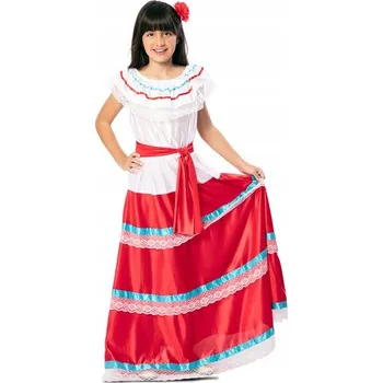 Karnevalový kostým KOSTÝM KOSTÝM HOLÍNKY LATINOAMERICKÝ KARNEVAL 128