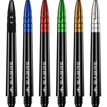 Příslušenství pro šipky Shafty Mission Sabre Medium Černo-Červený Top