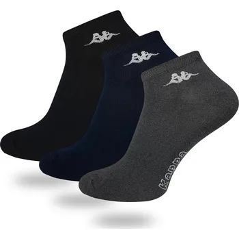 Pánské ponožky KAPPA SNEAKER ponožky kotníkové ponožky 3-PAK sada - 35-38