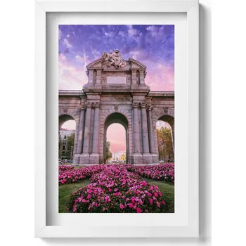 Obraz Dekorativní obraz v rámu do obýváku Dveře Alcala Madrid Španělsko 20x30 cm