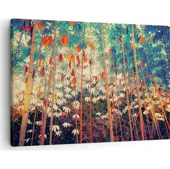 Obraz Obraz na plátně do obýváku, ložnice 70x50 les příroda foto obrazy na zeď