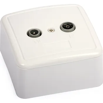 Elektrická zásuvka Anténní zásuvka nástěnná Signal bílá