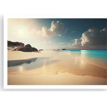 Obraz Plakát na zeď bez rámu 100x70 divoká pláž obraz plakáty obývací pokoj ložnice