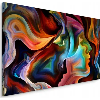 Obraz Obraz canvas tváře abstraktní barevné 70x50