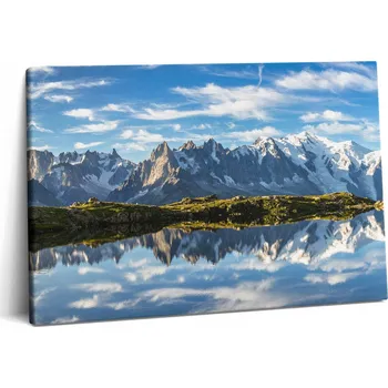 Obraz Obraz Na Plátně Tištěný obraz do předsíně - Údolí Chamonix, Francouzské Alpy