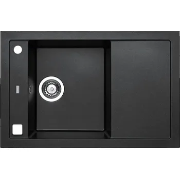 Granitový dřez Jednokomorový dřez Alveus Formic granit černý
