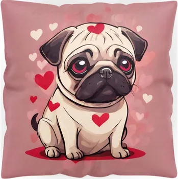 Polštář DEKORATIVNÍ POVLAK NA VALENTÝNA DEN ŽEN 40x40 JASIEK POLŠTÁŘ DÁREK