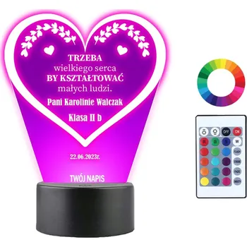 Lampička Plexido vícebarevná Noční lampa