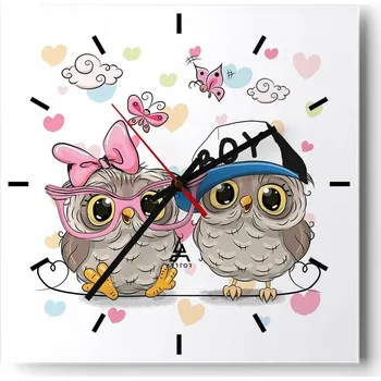 Hodiny Nástěnné hodiny do kuchyně 30x30 Pro Děti Stylové hodiny na skle Loft Tiché