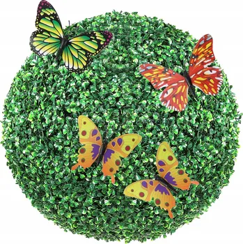 umělá květina VEVOR Umělá rostlina Umělá koule z Bukszpanu 1,5kg Vrstvy Listy 4