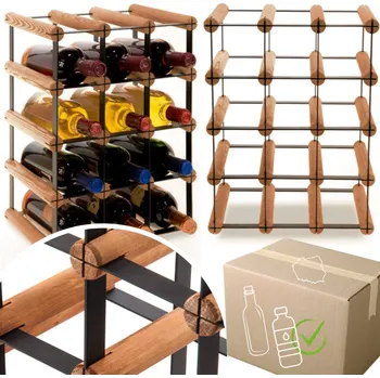 Stojan na víno Stojan na víno RW-8 3x4 regál olejovaný na 12 lahví