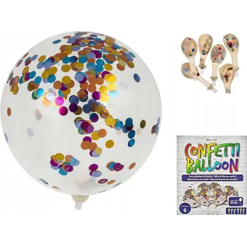 Balónek Balónek vícebarevný klasický 6 ks