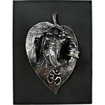 Ganesha Moderní Plastika na zeď OM 21cm