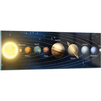 Obraz Obraz na skle do obýváku ložnice 90x30 kosmos foto obrazy na zeď sklo