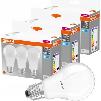 Žárovka 9x LED žárovka E27 A60 10W = 75W 1055lm OSRAM