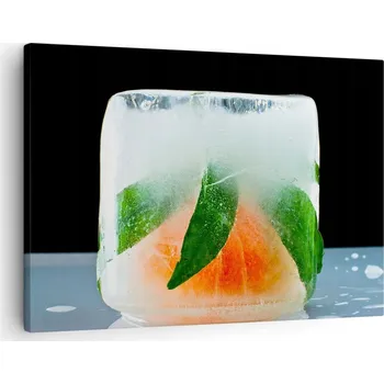 Obraz Obraz na plátně do obýváku ložnice 70x50 kostky ledu foto obrazy na zeď